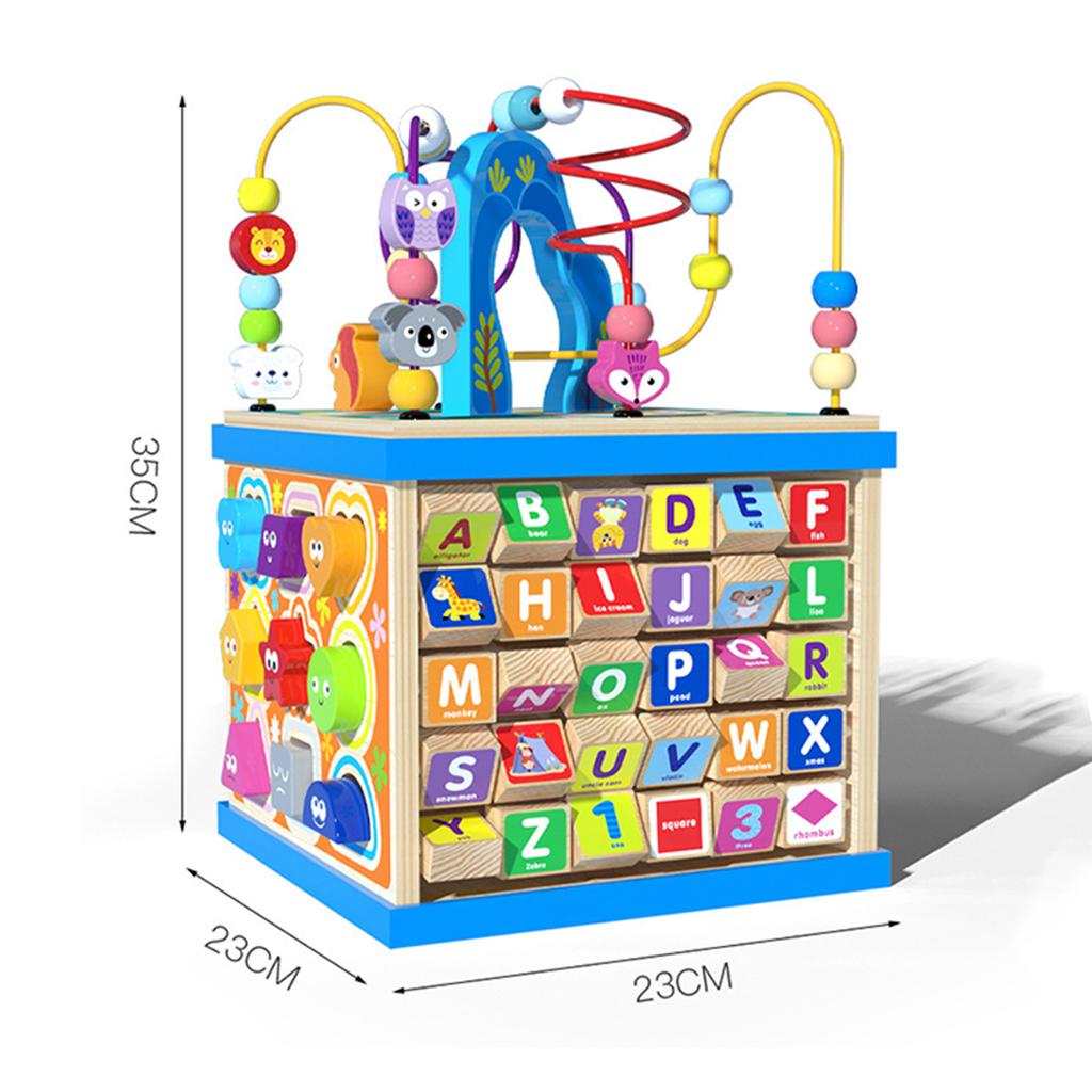 Abacus Bead Maze Shape Sorter Improve Logic Training and Thinking Skills Suitable for Early Education Center