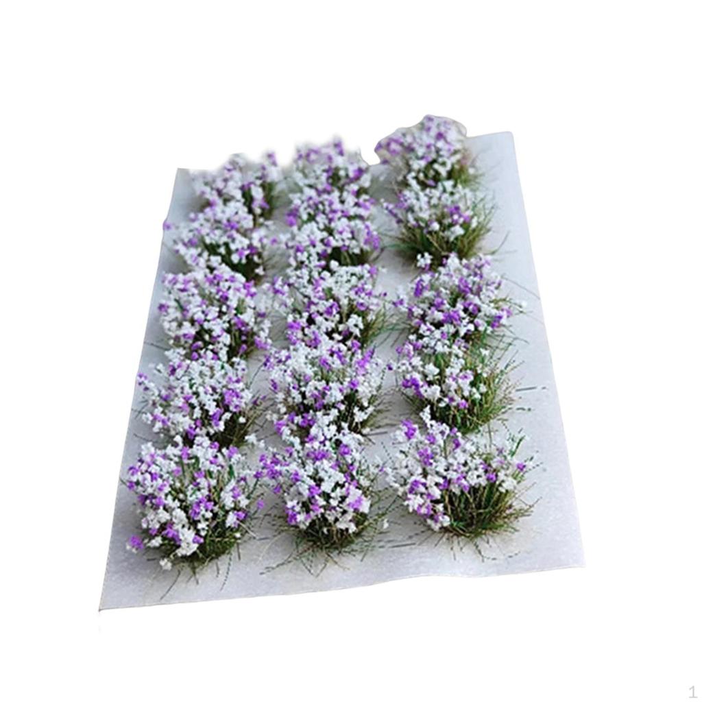 DIY Miniature Flower Cluster Artificial Model Grass Multicolor Decor Vegetation groups Tufts