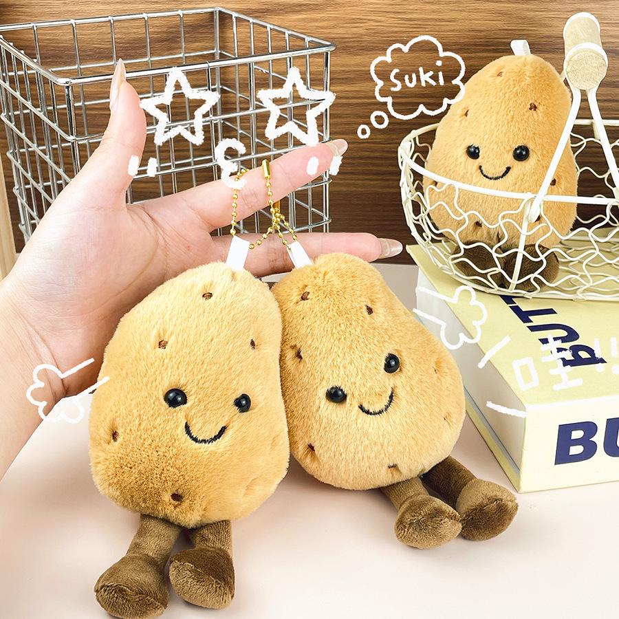 

Cartoon Fun Cute Potato Doll Southern Little Potato Doll Bag Hanging Ornament Grab Machine Doll Spot Potato Doll about 15cm high