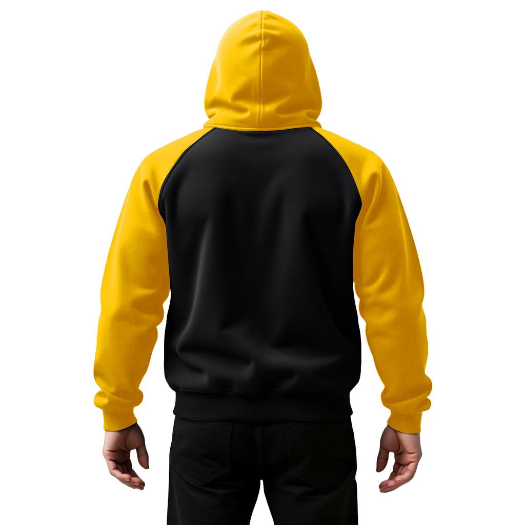 Hanorac pentru bărbați cu blocuri de culoare Hanorac sport pentru bărbați Mărimi mari Hanorac casual