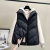 Women's Autumn Winter Down Vest Korean Style Loose Gilet Waistcoat Outer Wear