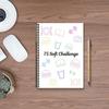 A4 75 Target Soft Challenge Planner Spiral Bound No Bleed Thick Paper Portable Travel Goal Tracking Management Soft Challenge Notebook Journal Dairy