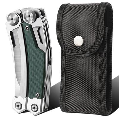 Kültéri többfunkciós szerszámfogó Camping összecsukható présfogó rozsdamentes acél mini törött csíkozó kombinált késfogó