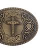 Western Belt Buckle Vintage Style Fashion Alloy Engraved Floral for Men Women