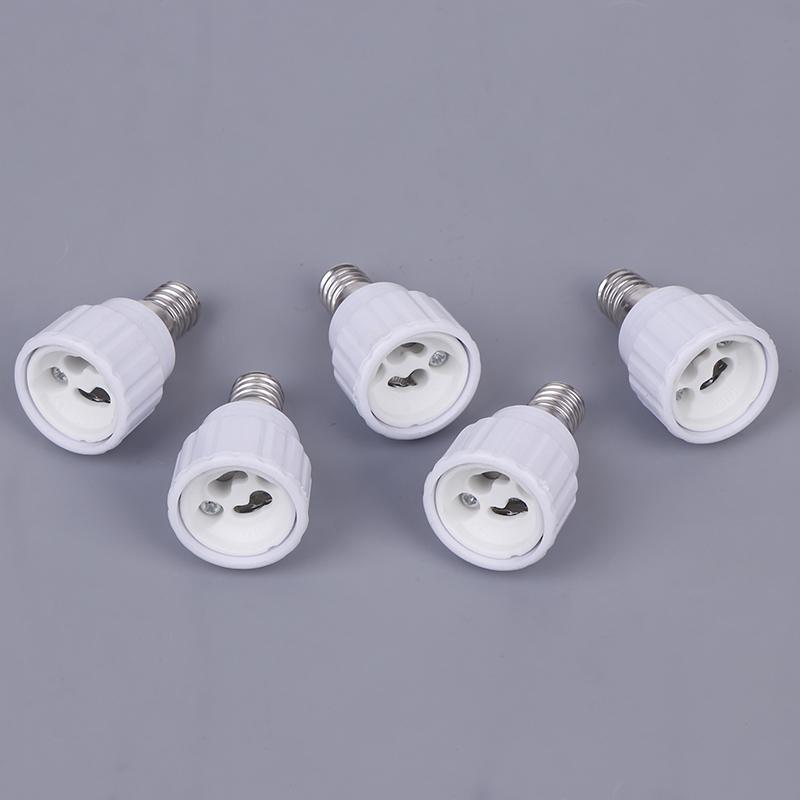 1/5Pcs Led Light Lamp Holder Converter E14 To Gu10 Ceramic Base Screw Bulb Socket Adapter Led Saving Light Halogen Lamp Base
