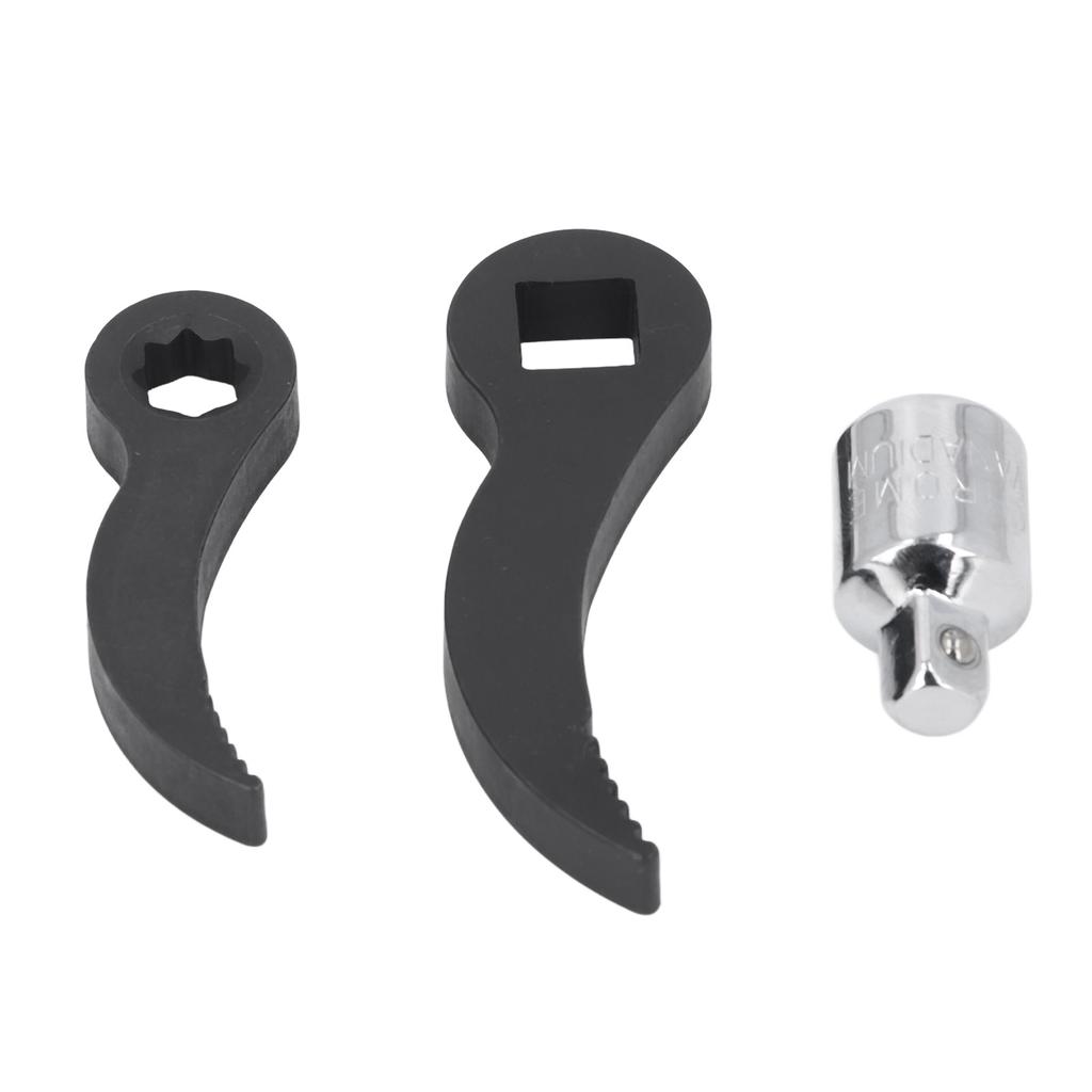 Crowbar Adapter Head Tools 38in Star 12in Square Serrated with Adapter Pry Bar Wrench Adaptor