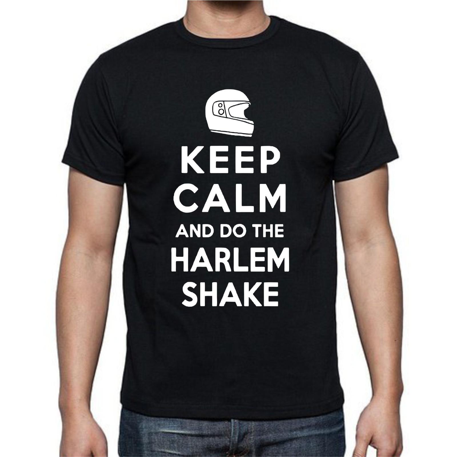 Keep Calm And Do The Harlem Shake Dance Helmet T Shirt Mens Womens Tees Top tee L