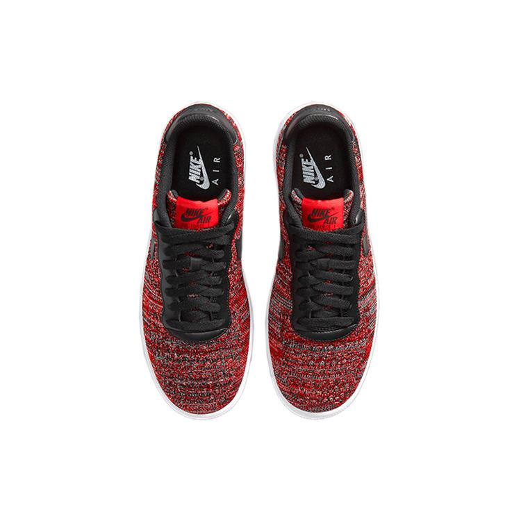 New Nike Air Force 1 Flyknit 2.0 University Red Black CI0051-600