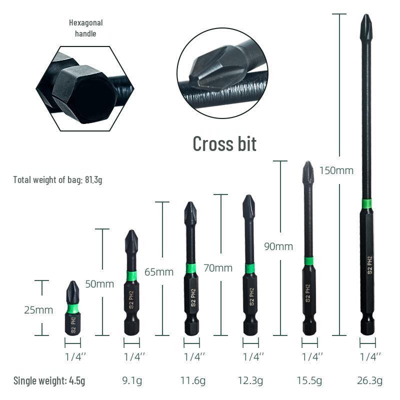 10-Piece Magnetic Hex Shank Screwdriver & Drill Bit Set