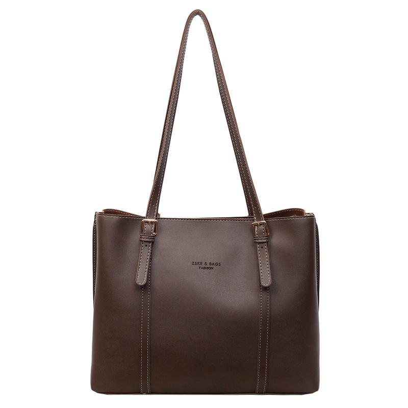 This Year's Popular Bag Women's Large-capacity 2025 New Autumn and Winter Versatile Casual Shoulder Bag Textured Commuter Tote Bag