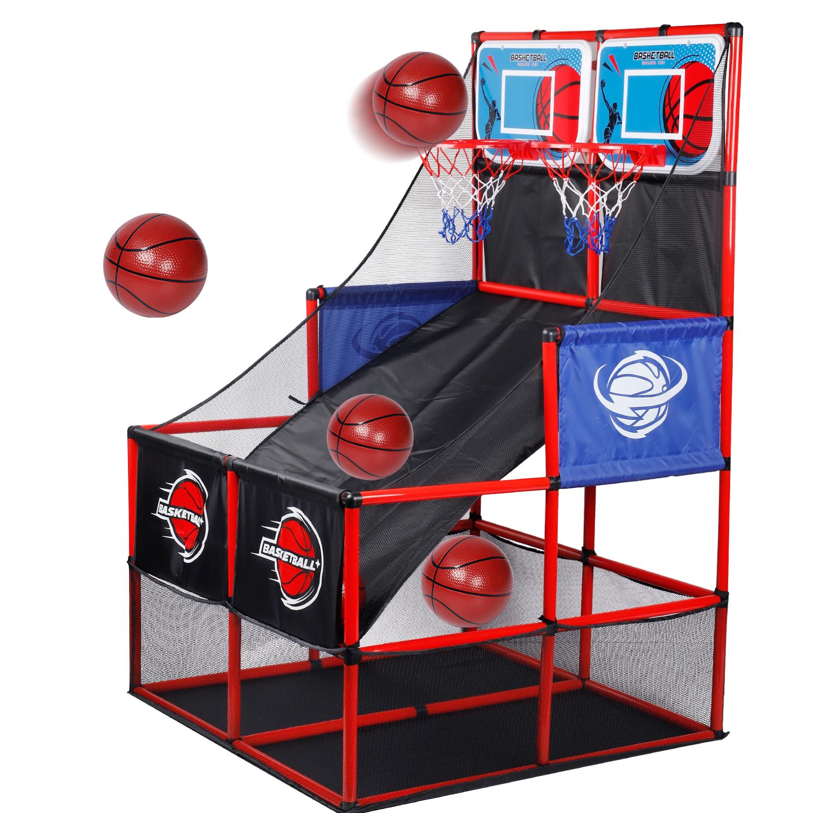 Arkādes basketbola spēles komplekts ar bumbām