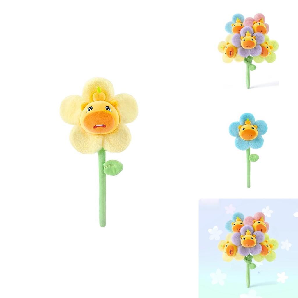Water Piglet Cute Plush Flower Bouquet Figure For Home Decor And Collectibles
