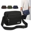 Men's Multi-Layer Waterproof Money Bag - Casual Korean Style Crossbody and Shoulder Messenger Bag for Business and Daily Use.