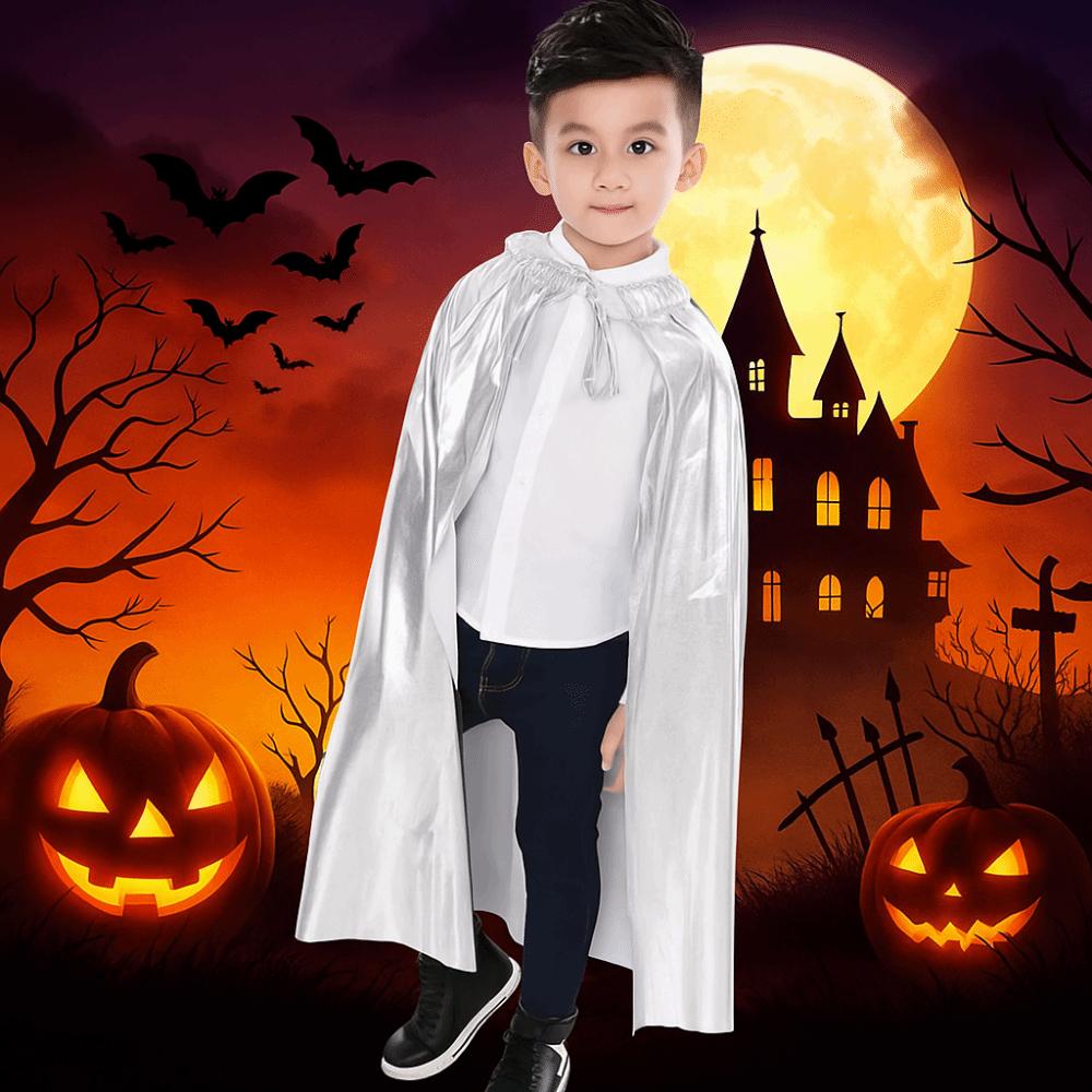 Multipurpose Halloween Kids Cape Coat Witches Robes Punk Grim Reaper Cloak Children