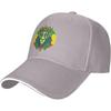 Lion with Crown Rasta Colors Adjustable Baseball Cap Polyester Casual Sun Hat for Unisex Women