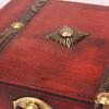 Wood Treasure Chest Large Capacity Jewelry Box Lockable Storage Box  Ring