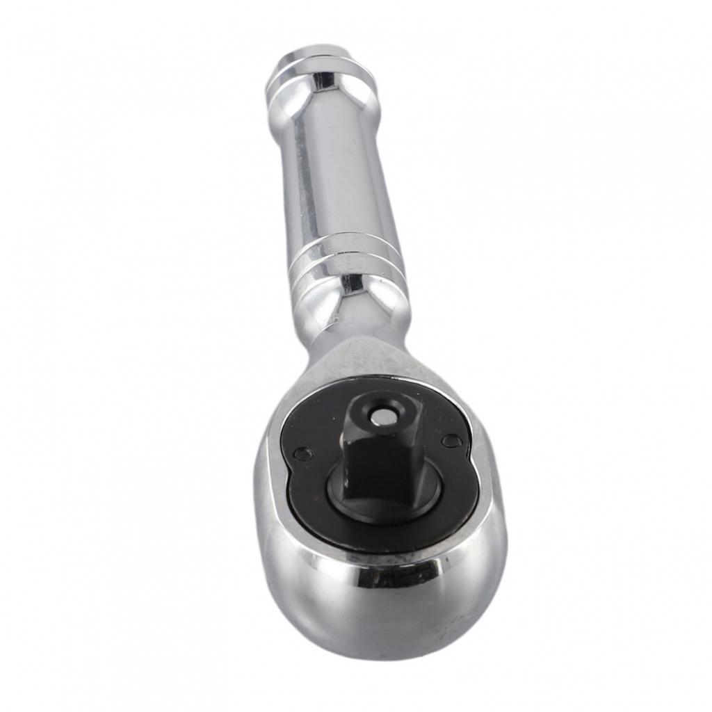 Portable Mini Ratchet Wrench with Short Handle for Various Fastener Sizes