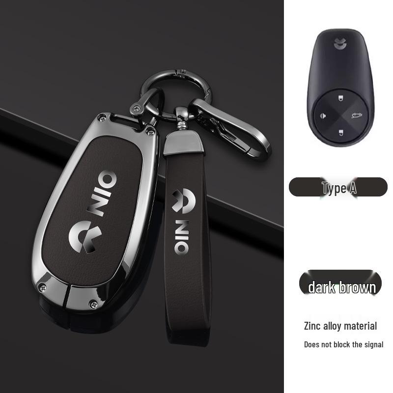 Nio Car Key Case: Anti-Lost Shell for ES7/ET5/ET7/ES6/EC6/ES8 Models - High-End Buckle for Men and Women