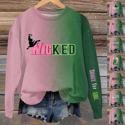 Women's Casual Loose  Round Neck Long Sleeve Hoodie