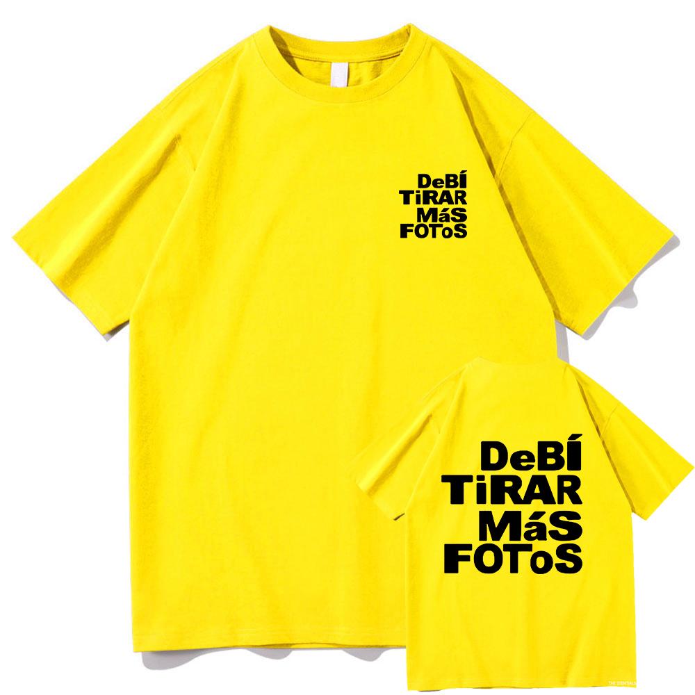 Debi Tirar Mas Fotos This Tshirt 2025 Bad Bunny New Album Men/women Clothing Harajuku Clothes Unisex Cotton Graphic T Shirts Top