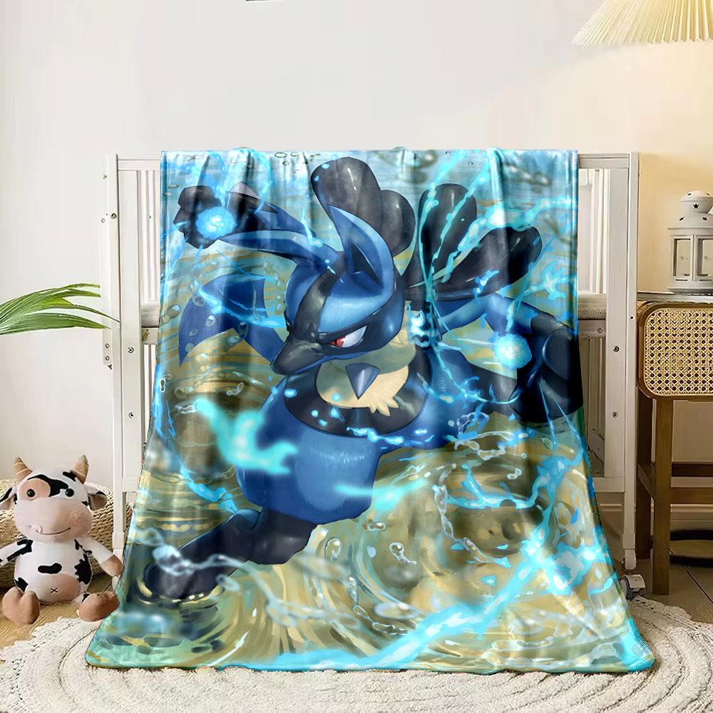 

A blue anthropomorphic figure is surrounded by swirling water and energy. for all seasons blanket lunch break throw gift 80cm x 120cm