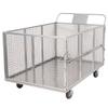 Heavy-Duty Foldable Warehouse Cart with Fence