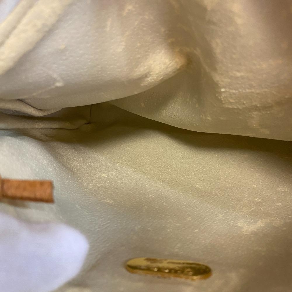 GUCCI Clutch bag pouch old Gucci GG plus PVC coated canvas business bag white PVC coated canvas Women Used