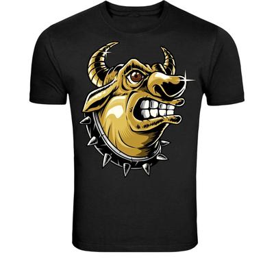 Wütender Stierkopf T-Shirt - Aggressives Horn-Tier Grafik-T-Shirt