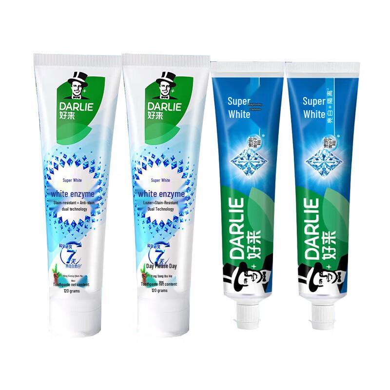 Darlie Toothpaste Set: White Enzyme & Brightening