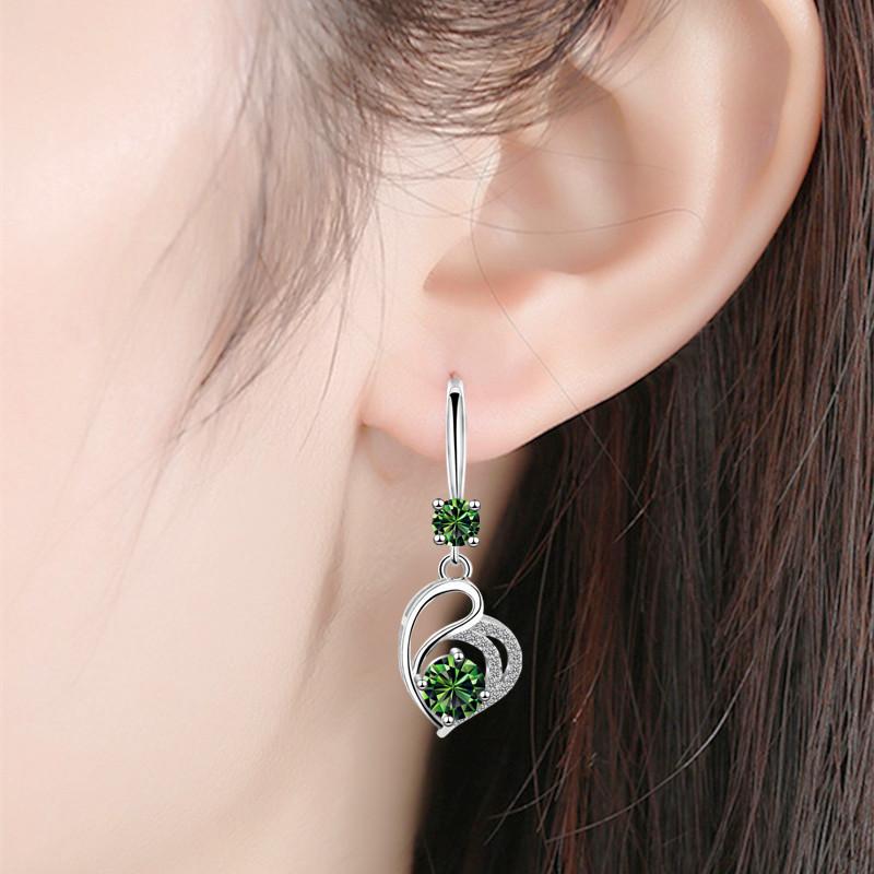 

Модные серьги, женские высококачественные затяжные серьги в форме сердца, длинные высококачественные заушные крючки с темпераментом