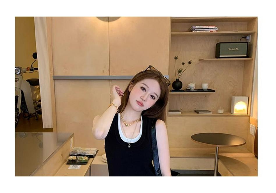 2026 Spring/Summer Color Block Knit Maternity Sundress - High-End Slimming Versatile Long Dress for Moms