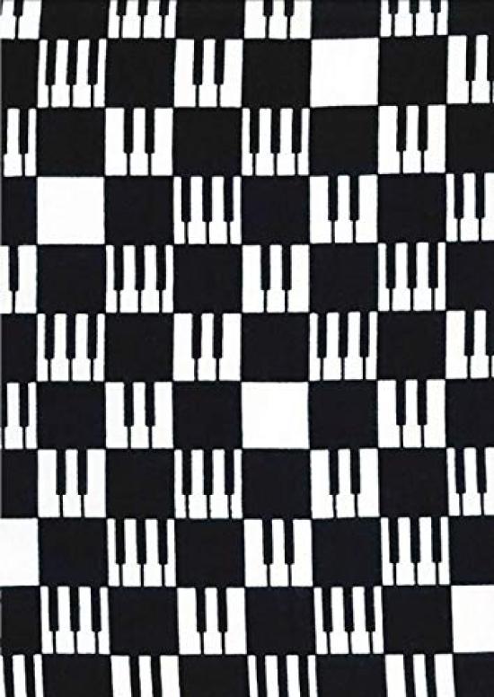 

Edoten Todaya Shoten Tenugui Hand Piano Checkered Pattern 681 Nashien-zome (Japanese Towel)