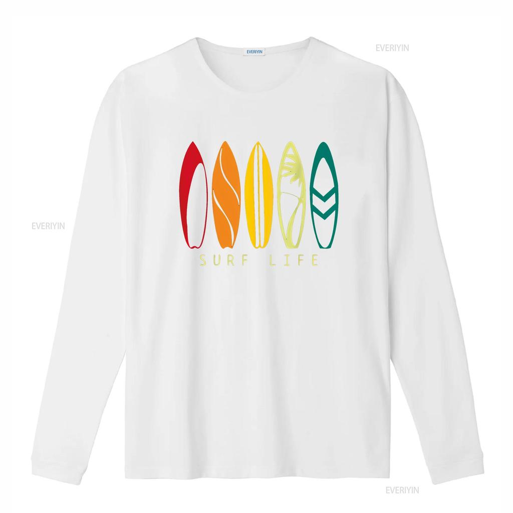 Surf Life Vintage Surfing Retro Board Surfer T Shirt vintage Washed streetwear Stretched Versatile Top For Everyday Wear homme