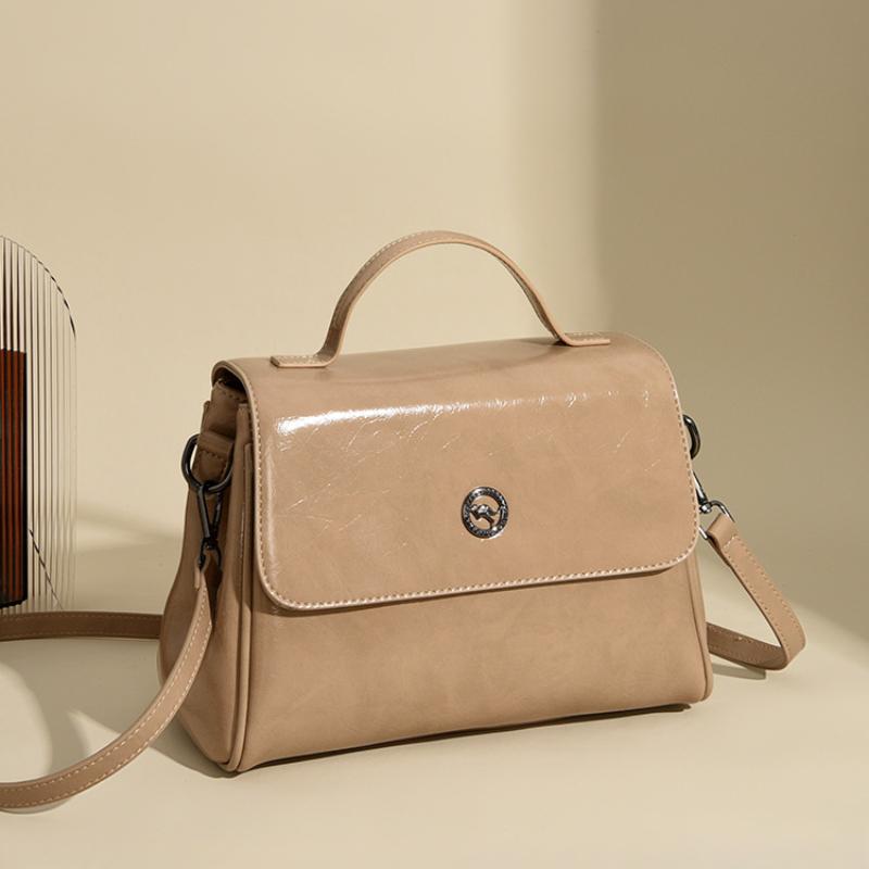 Frühling Neue Mode Einfache Damen Handtaschen PU Leder Leichter Luxus High-End Gefühl Unifarben Damen Tragetasche Vielseitige Pendler Schnalle Umhängetaschen