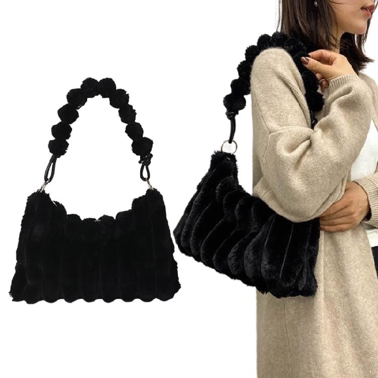 Y2K Plush Handbag Shoulder Bag Underarm Bags Suitable for Travel and Shopping