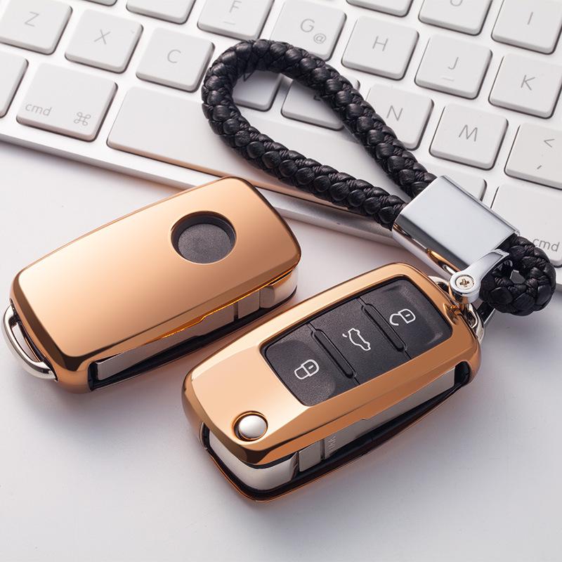 Volkswagen Key Case for Passat, Lavida, Tiguan, Polo, Bora, Sagitar - Car Key Protector