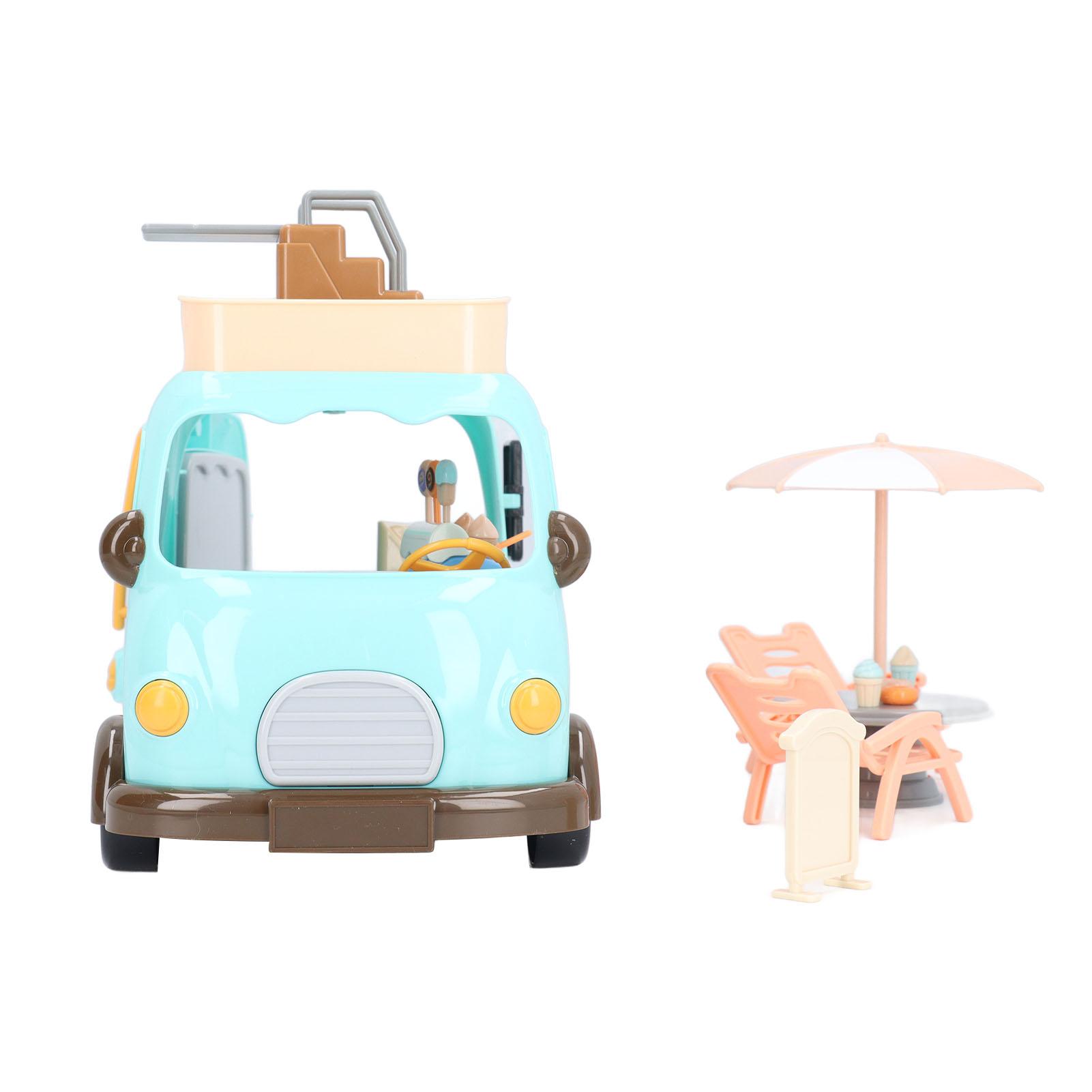 RV Motorhome Toys High Simulation Beach Camper Model Car Toy with Moving Wheels for Childrens Boys Girls