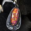 Natural Opal Pendant 925 Sterling Silver 47 ct Unique Oval Gemstone October Birthday Birthstone