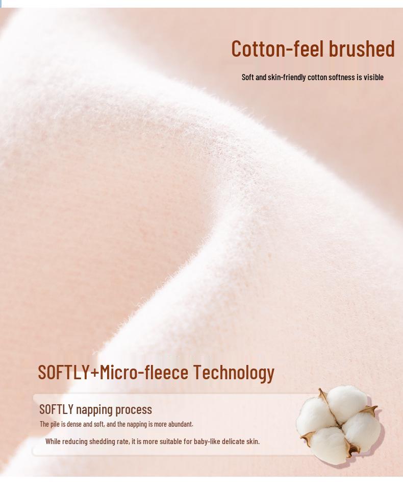 Women's 100% Cotton Antibacterial Long Johns & Underwear Set - Autumn/Winter Warm, Round Neck, Skin-Friendly Base Layer