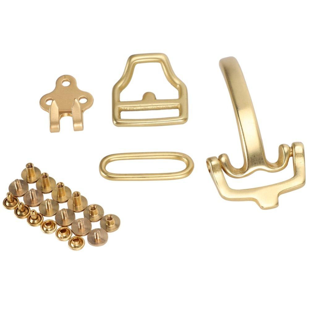 Solid Brass Brass Buckle Hardware Multi-Purpose Use Metal Belt Buckles  For Leather Goods