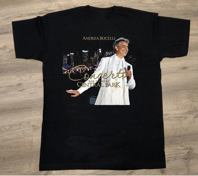 Andrea Bocelli Albums Black Cotton Shirt Full size S5XL CS171 Unisex T-Shirt S
