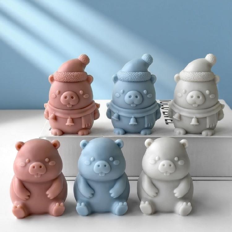 Animal Shape Silicone Molds for Epoxy Resin Handmade Candle Home Decoration Easy Demolding Silicone Soap Mould