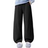 PEPCO Kids Curved Pants Spring New Straight-Leg Casual Trousers for Boys and Girls Loose Fit Slimming Black 130