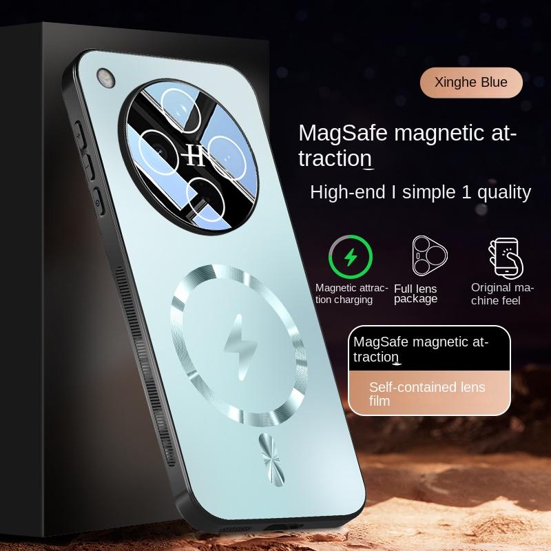 

Для OPPO Find X8 X8 Pro чехол из материала ПК ТПУ для линзы с полной защитой имеет магнитную противоударную и защиту от отпечатков пальцев телефонную крышку For Find X8 синий