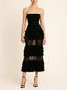 Women's Sexy Strapless Mesh Pleated Dress 2026
