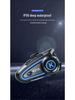 Bluetooth Motorcycle Helmet Intercom with Lights - Dual-User Capability