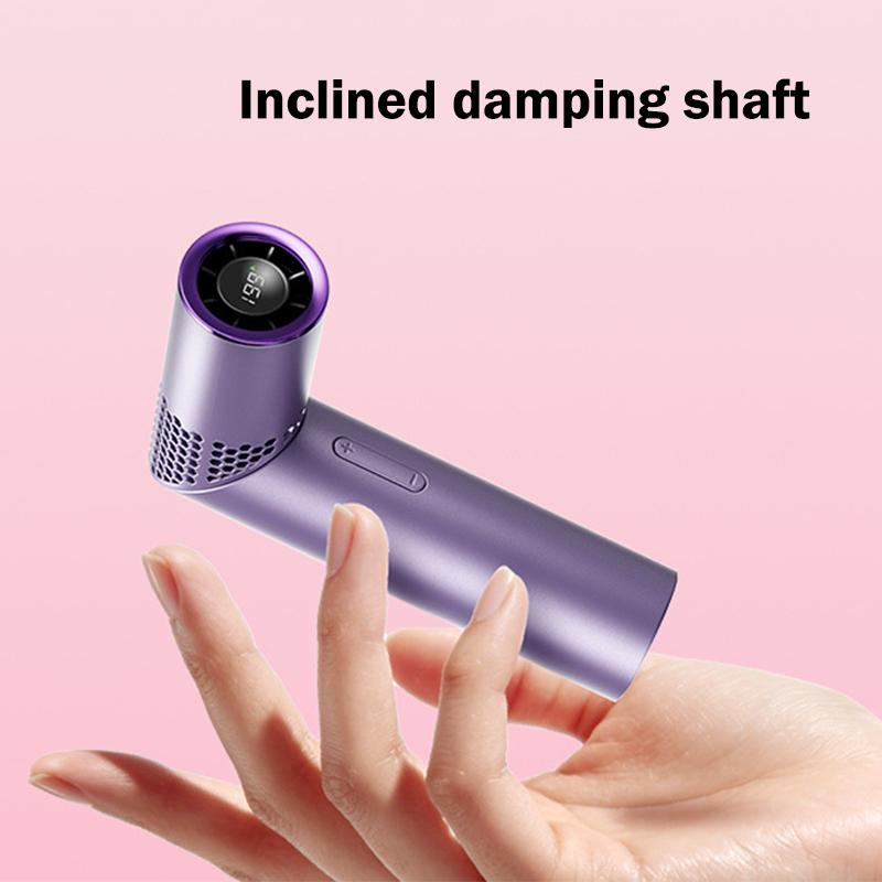 Portable Handheld Turbo Fan,3 In 1 Rechargeable Mini Fans,Up To 12 Working Hours,1-199 Speed,Digital Display,
