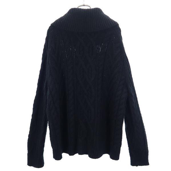 POLO RALPH LAUREN cable Long sleeve Cable Off Turtleneck sweater XL knit Women Used