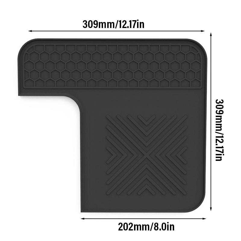 Silicone Coffee Mat Set for Espresso Machine Non Slip Coffee Machine Top Mat Cover Tamping Station Pad Home Kitchen Mat Tools