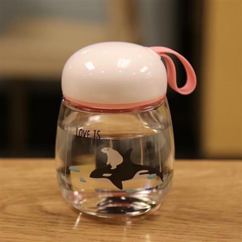 FUGUANG Cartoon Borosilicate Glass Portable Bottle